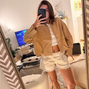Zara linen shirt - cropped